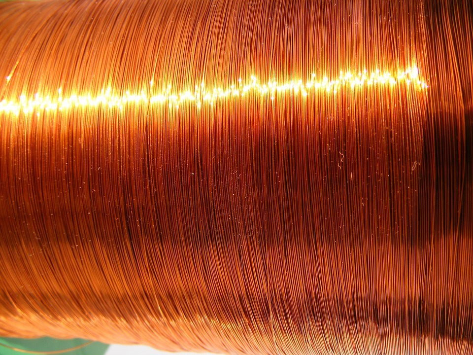 Image of a copper wire roll